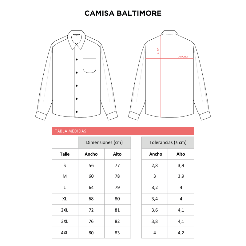 Camisa Baltimore Hombre/Unisex - Image 3