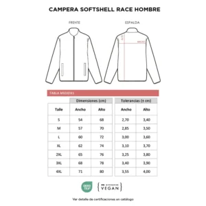 Campera Softshell Race Hombre